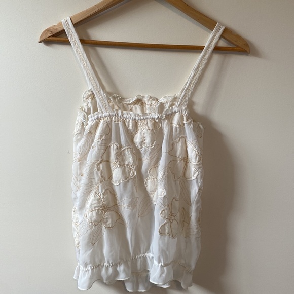 Hollister sheer Embroidered Appliqué Top - Picture 10 of 10